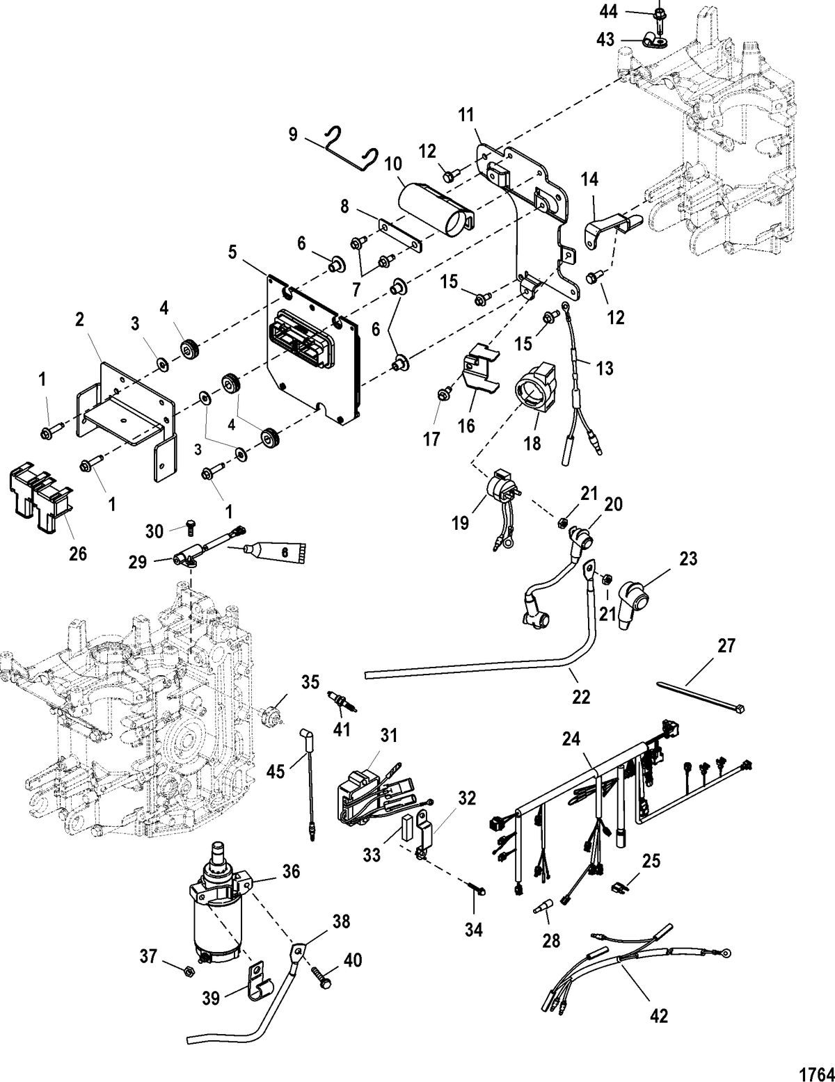 MERCURY/MARINER 30/40 EFI 4-STROKE (3 CYLINDER) Electrical Components