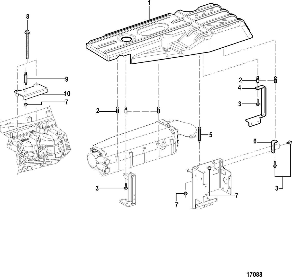 MERCRUISER CUMMINS/MERCRUISER 4.2 UNIFICATION Engine Cover