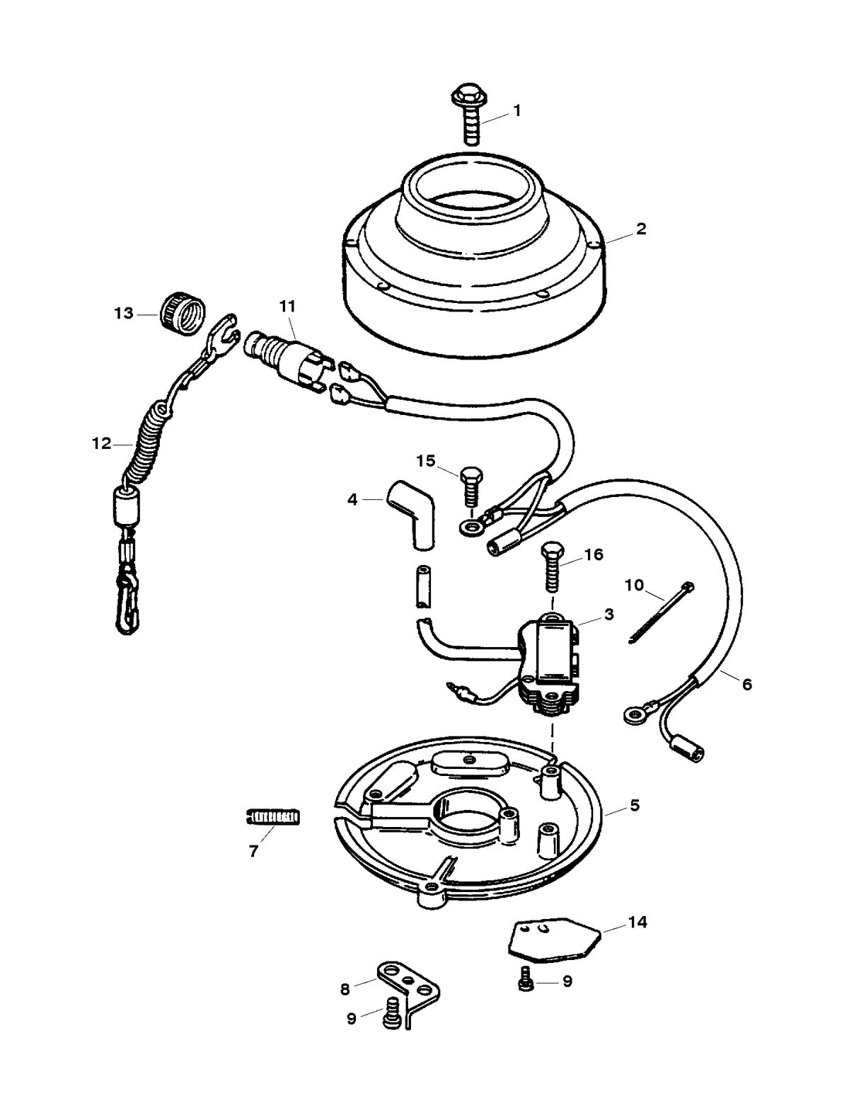 SEARS GAMEFISHER 5 H.P. (1998) IGNITION SYSTEM