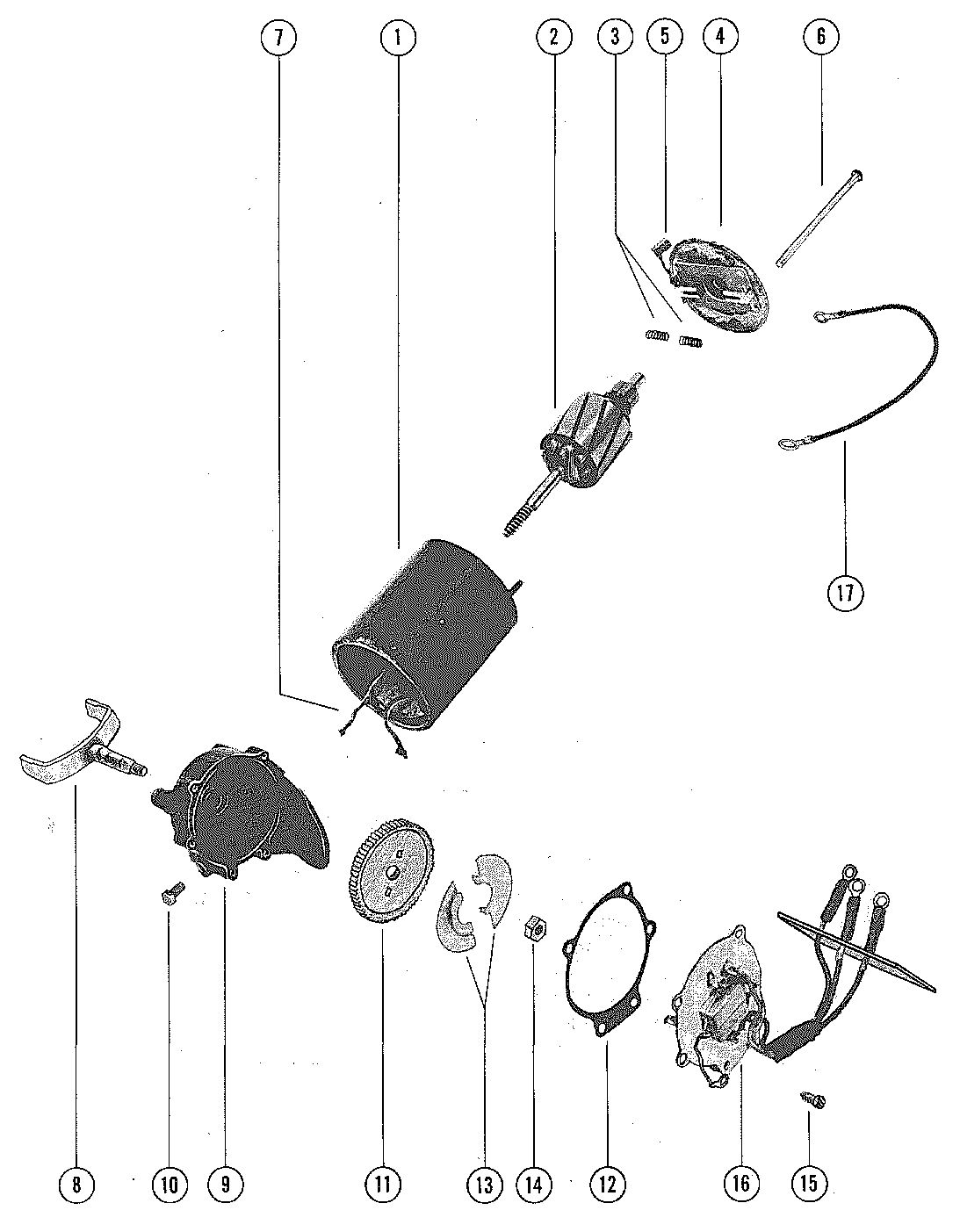 MERCRUISER 255 ENGINE SHIFT ACTUATOR ASSEMBLY, COMPLETE (STERN DRIVE)