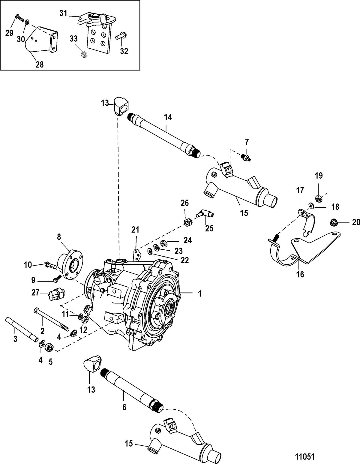 MERCRUISER 5.7L TOW SPORT Transmission and Related Parts