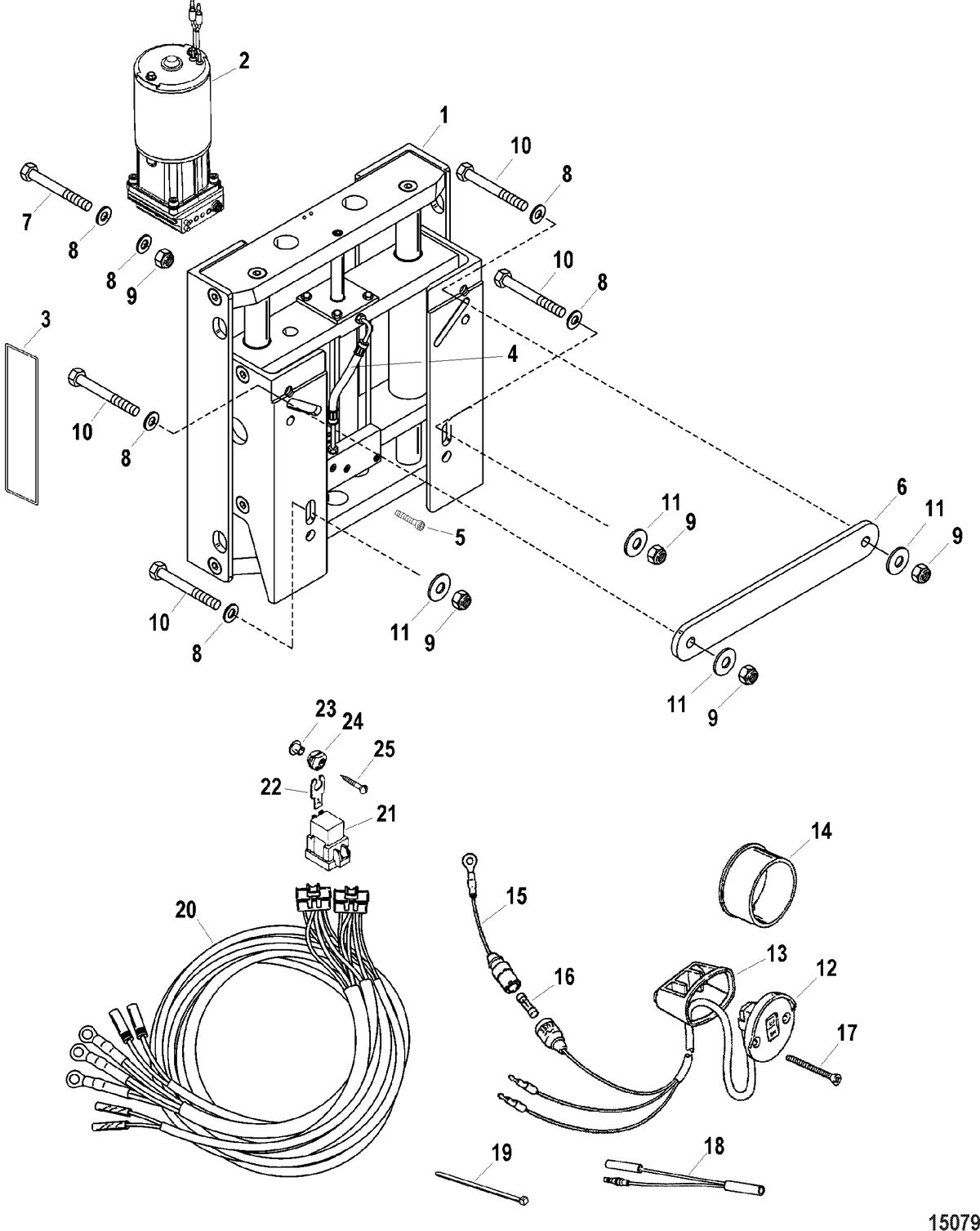 ACCESSORIES TRIM / TILT / LIFT SYSTEMS AND COMPONENTS Jack Plate Kit, Hydraulic(891755A01 /A02 /A11/ A12)
