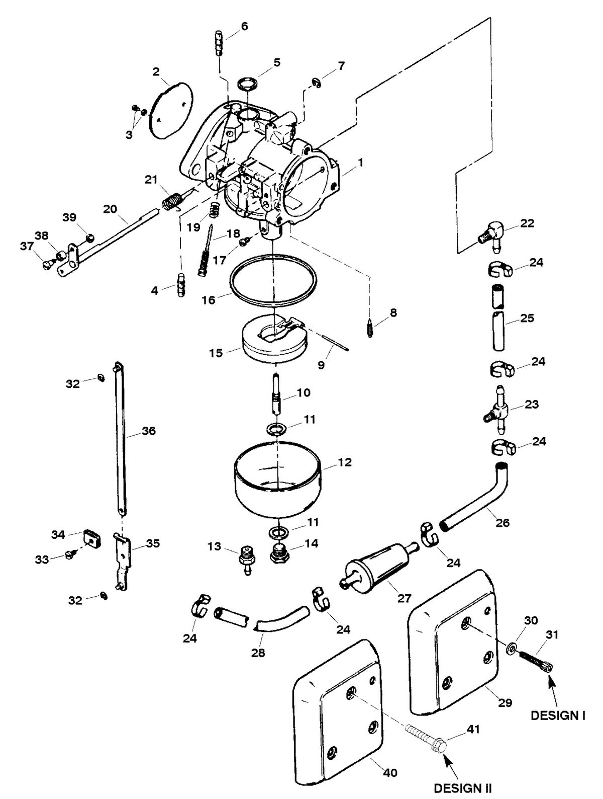 FORCE FORCE 120 H.P. (1998-1999) CARBURETOR