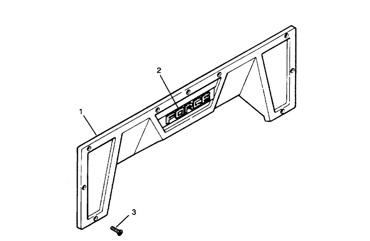 FORCE FORCE 1991 90 H.P. "D" MODEL L-DRIVE TRANSOM SHIELD