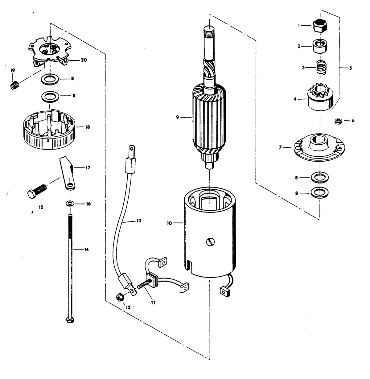 CHRYSLER 140 H.P. STARTER