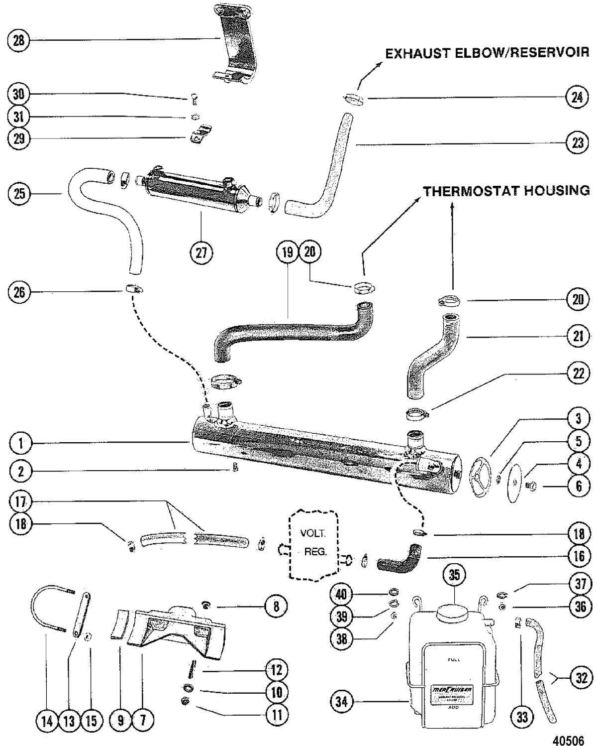 MERCRUISER 470 ENGINE Heat Exchanger