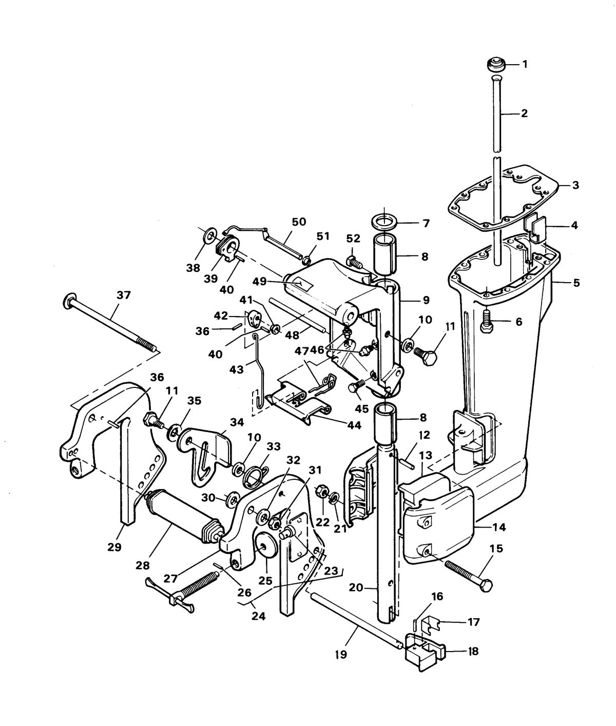 CHRYSLER 6 HP SPECIAL MOTOR LEG