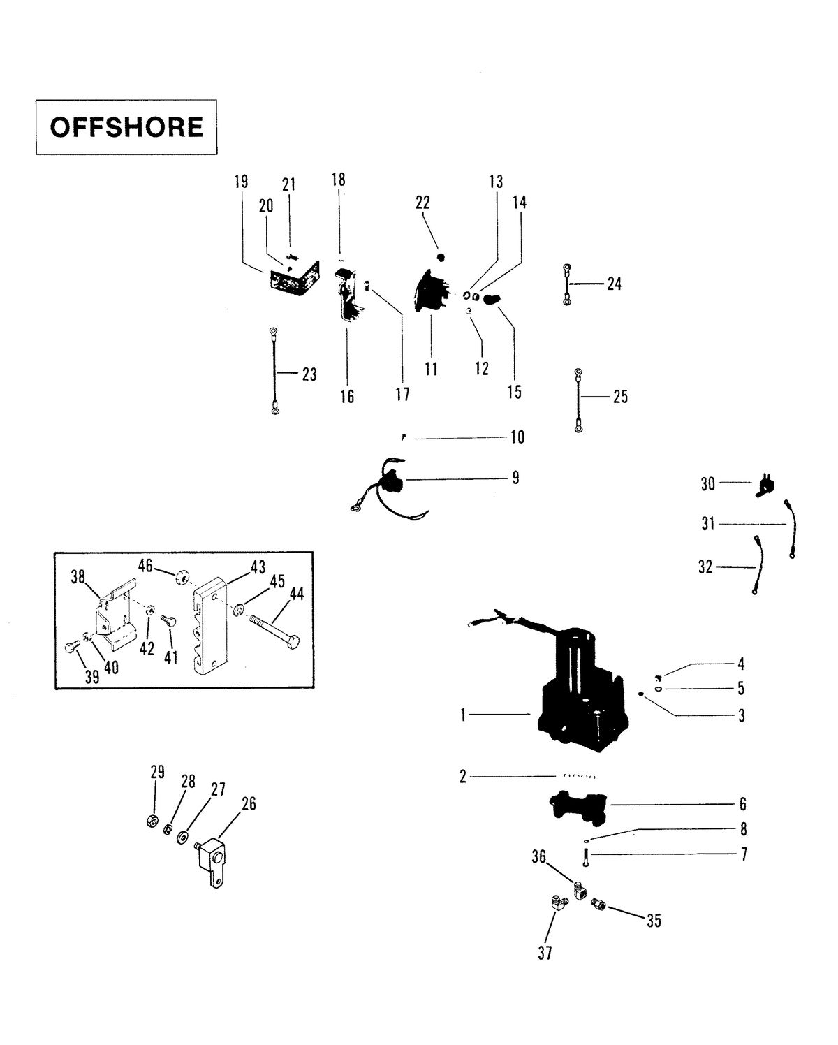 RACE OUTBOARD 2.4L EFI / 2.4L EFI OFFSHORE HYDRAULIC PUMP AND BRACKET(M0049-E750)