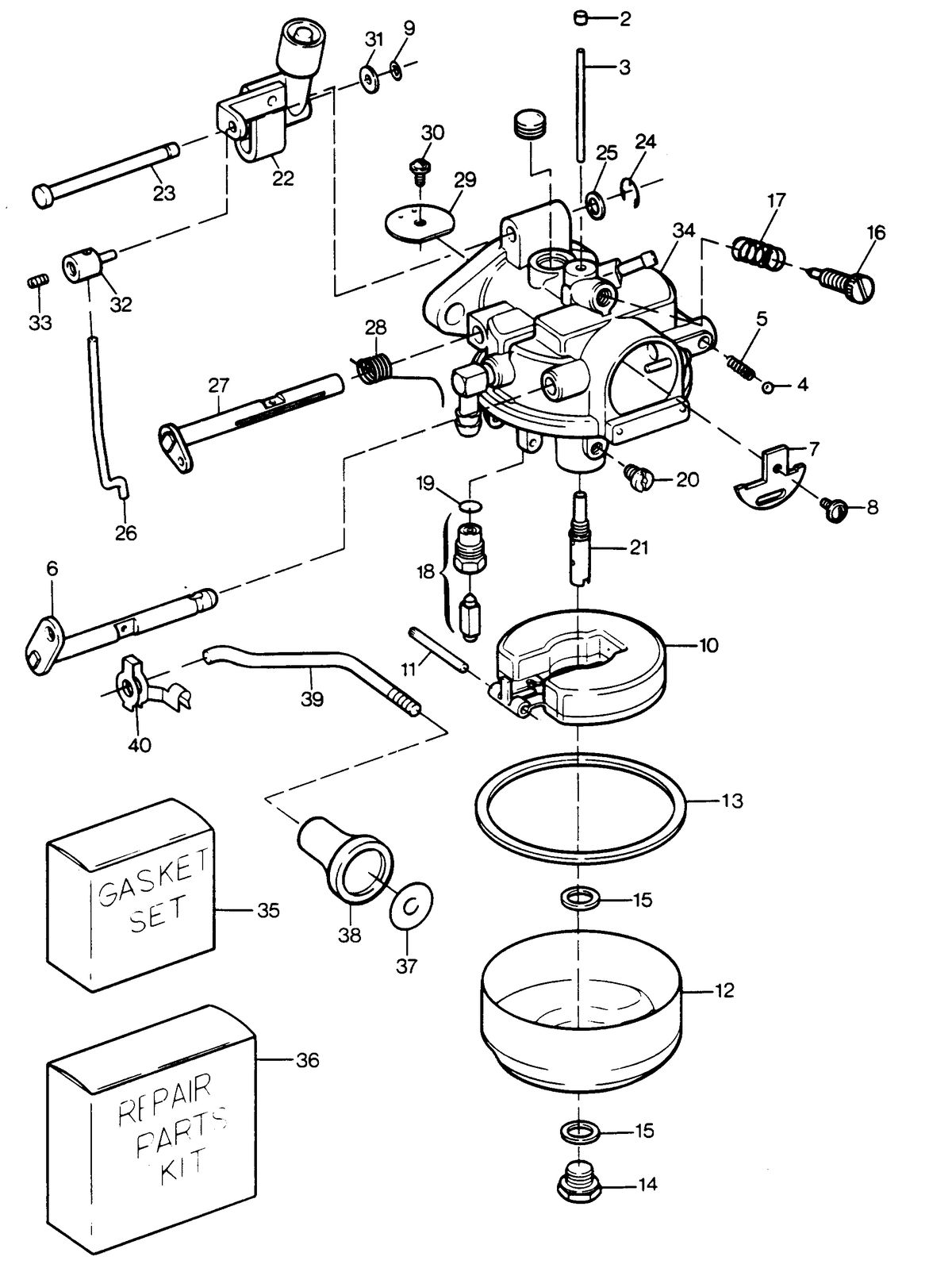 SEARS SEARS 7.5 H.P. CARBURETOR 7.5 HP