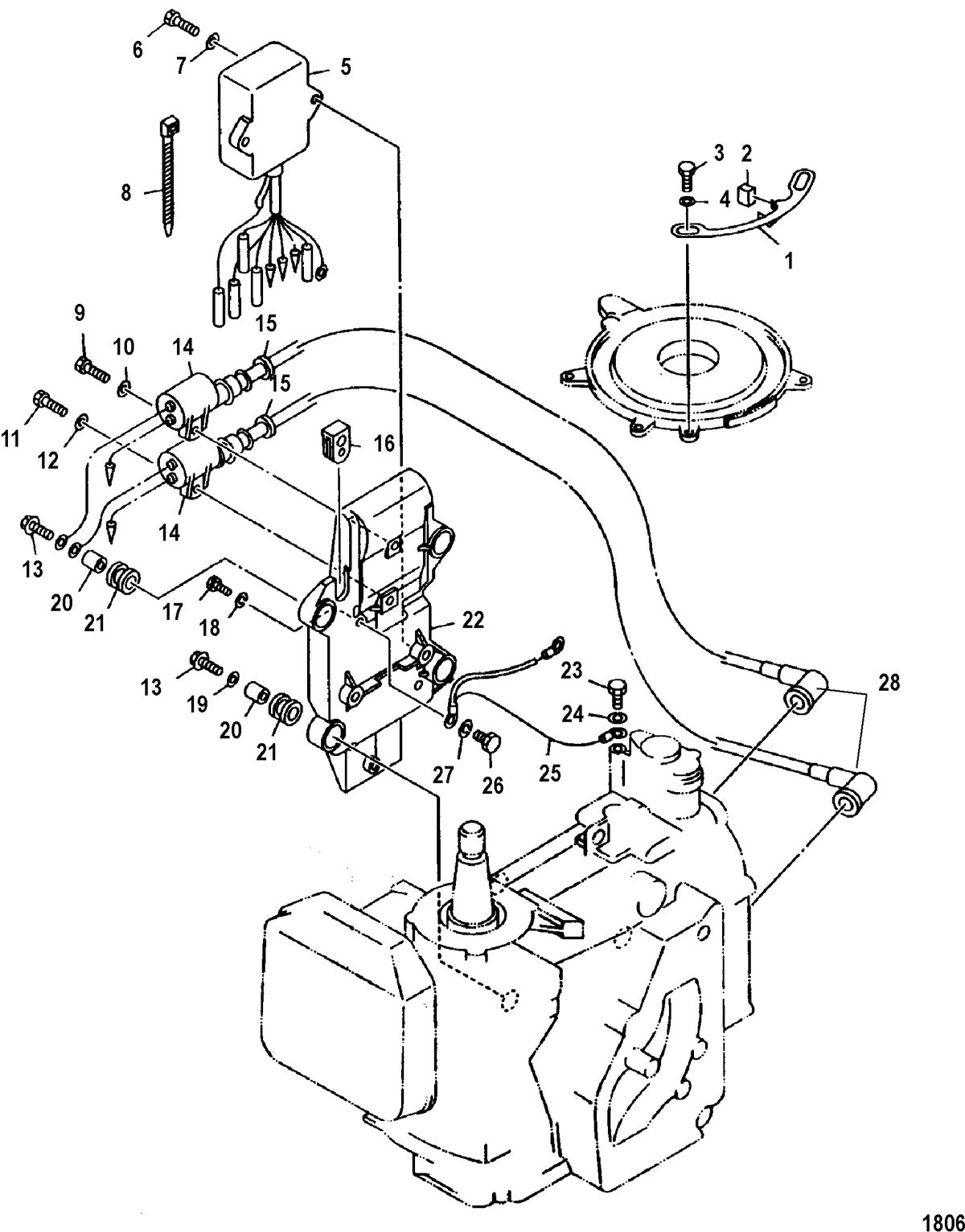 MARINER 25HP KEROSENE ELECTRICAL