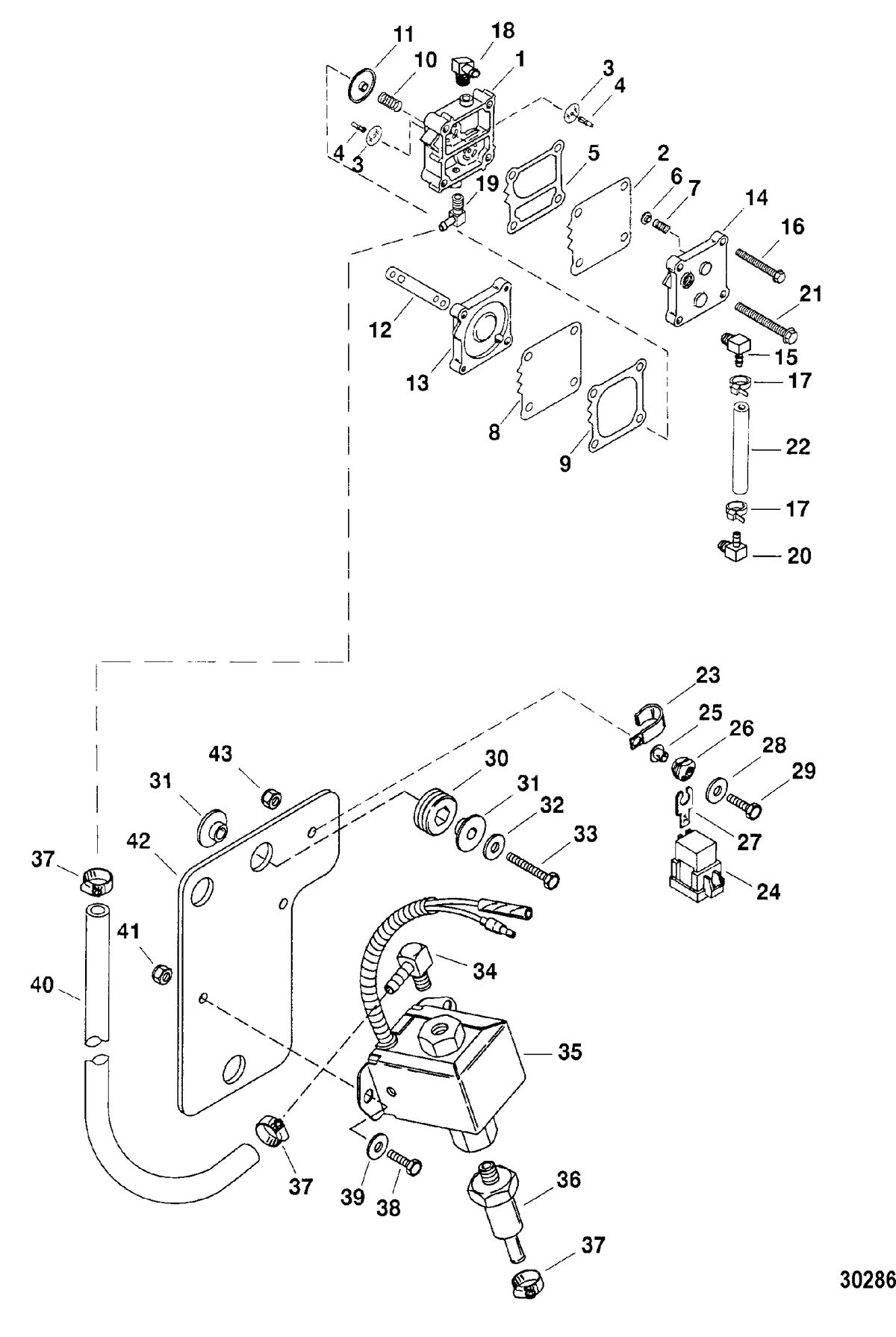 SPORTJET 240 EFI M2 JET DRIVE Fuel Pump Assembly