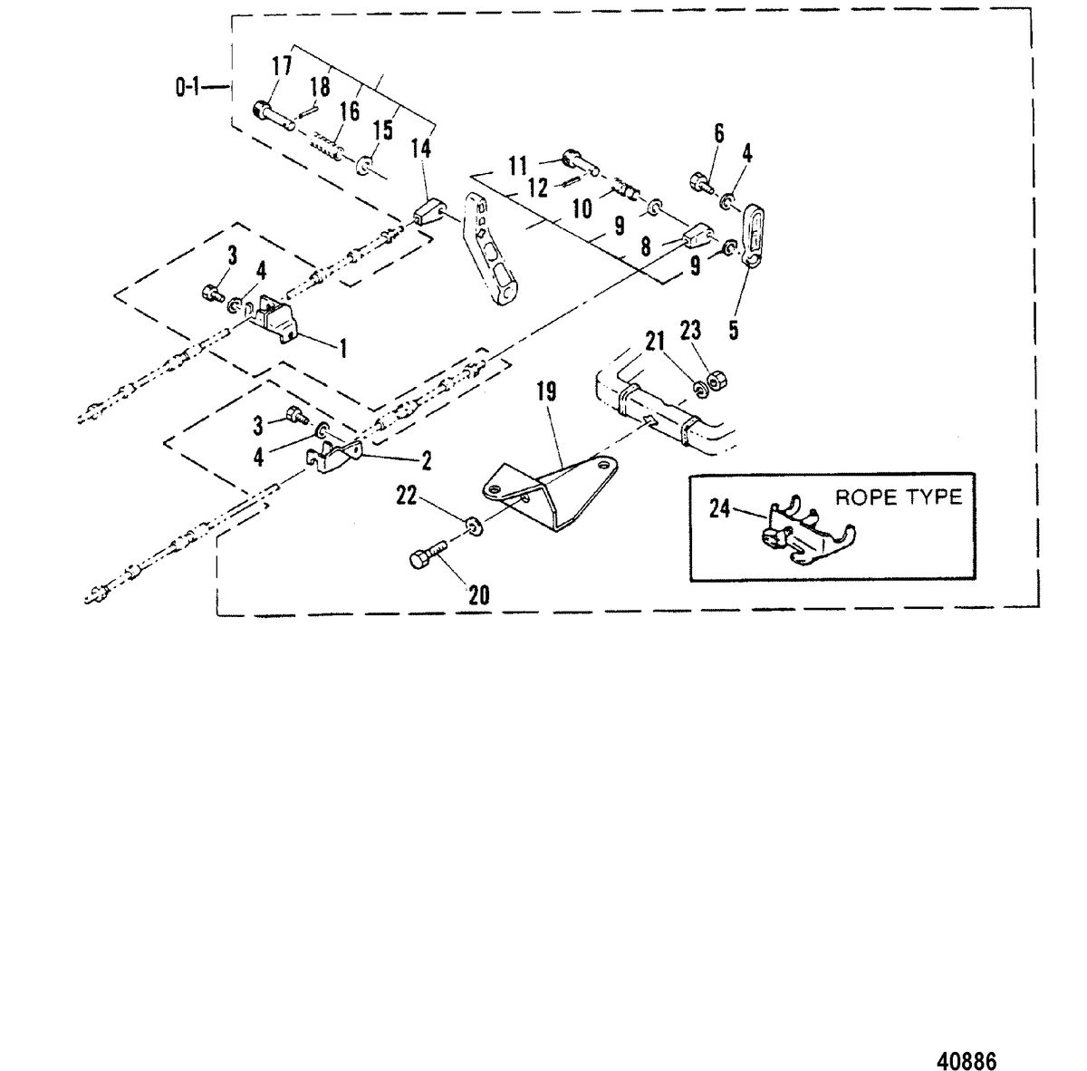 MARINER MARINER 30 REMOTE CONTROL ATTACHING KIT