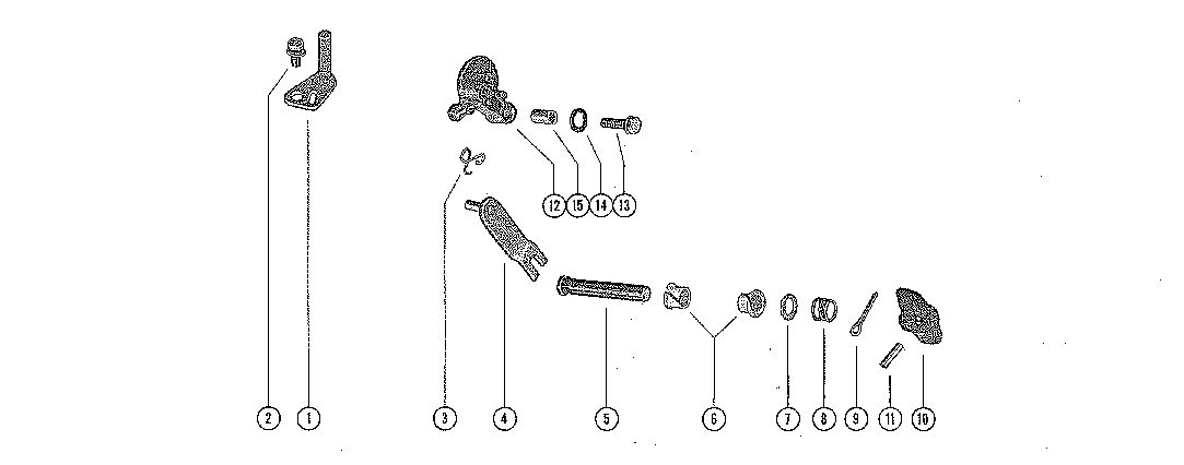 MERCURY MERC 60J CARBURETOR CHOKE LINKAGE