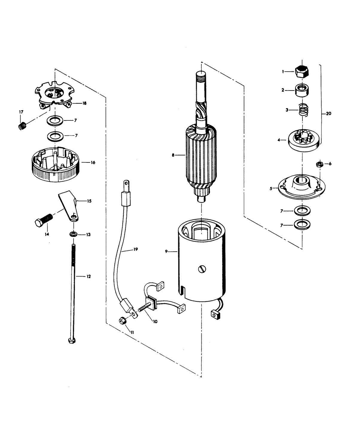 CHRYSLER 75 H.P. ELECTRIC STARTER
