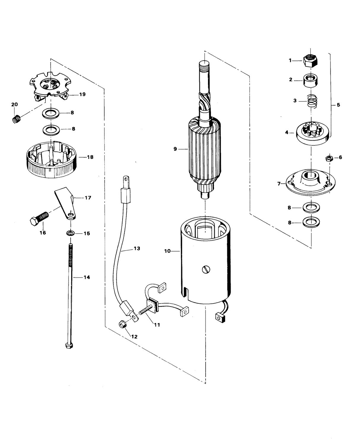 CHRYSLER 75 H.P. ELECTRIC STARTER