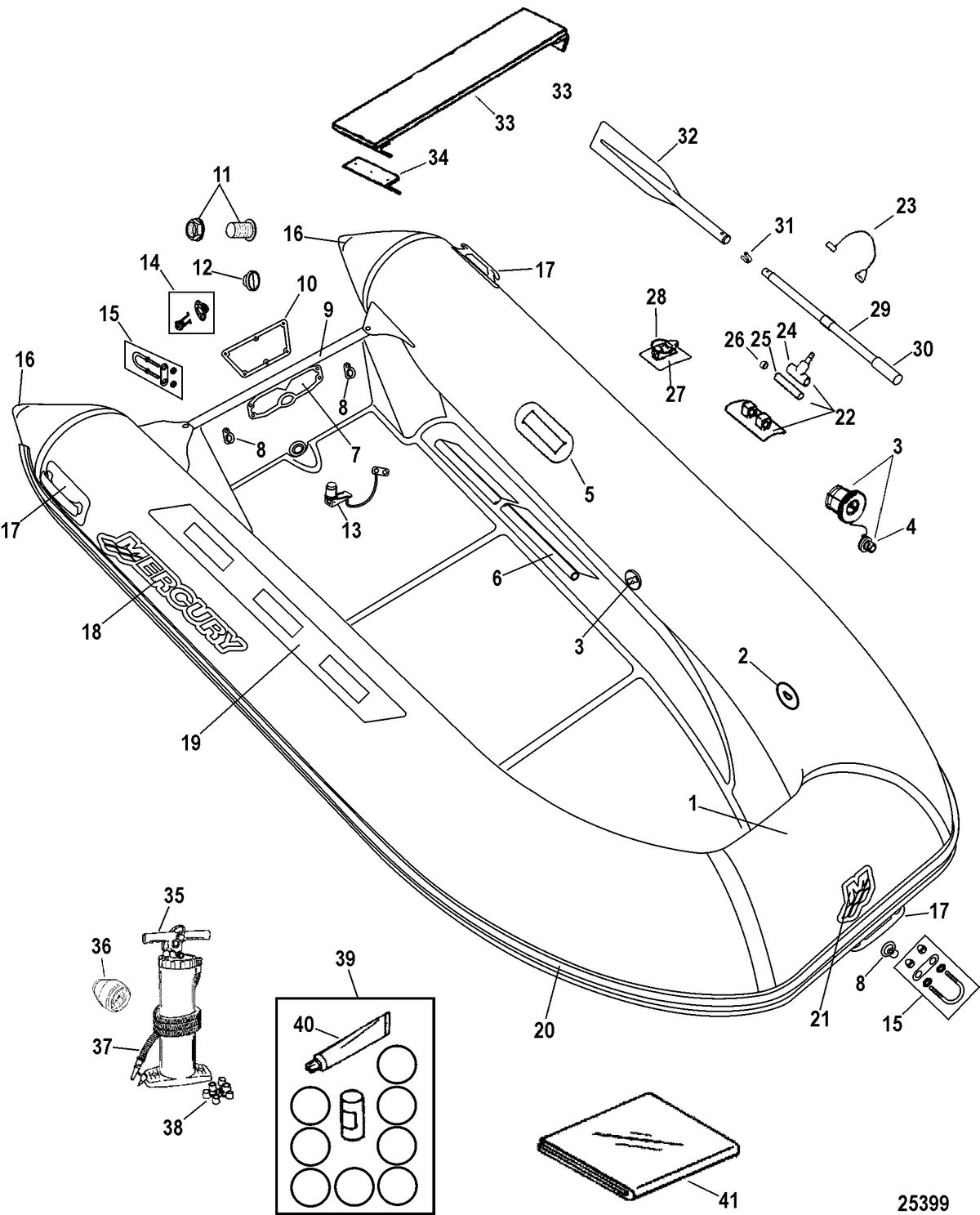 INFLATABLES OCEANRUNNER HYPALON RIB Mercury RIB OceanRunner(300 Model)