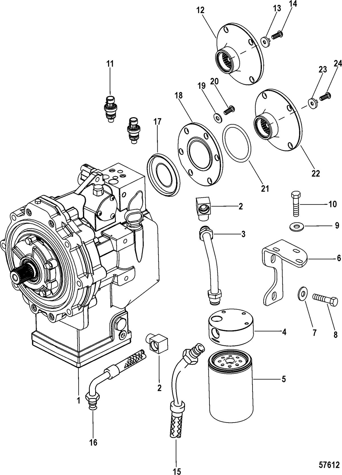 RACE STERNDRIVE RACE 1650 QC4V Transmission, Driveline