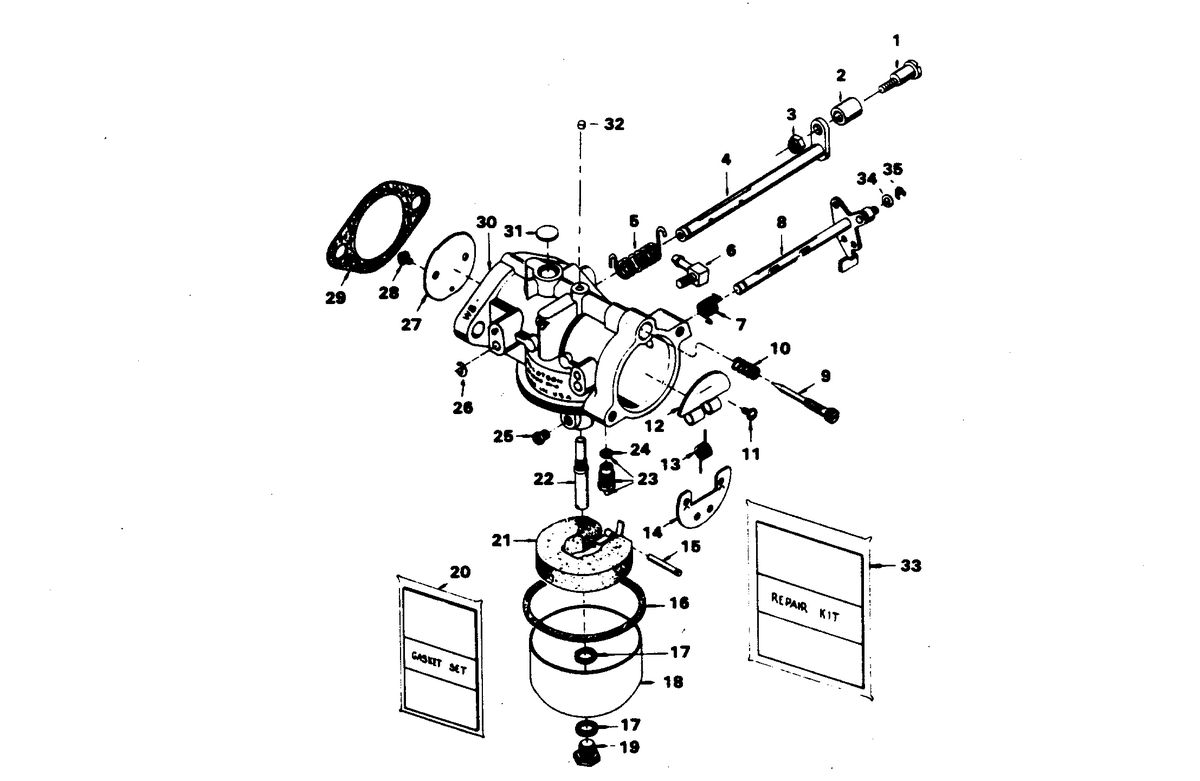 CHRYSLER 25 H.P. CARBURETOR