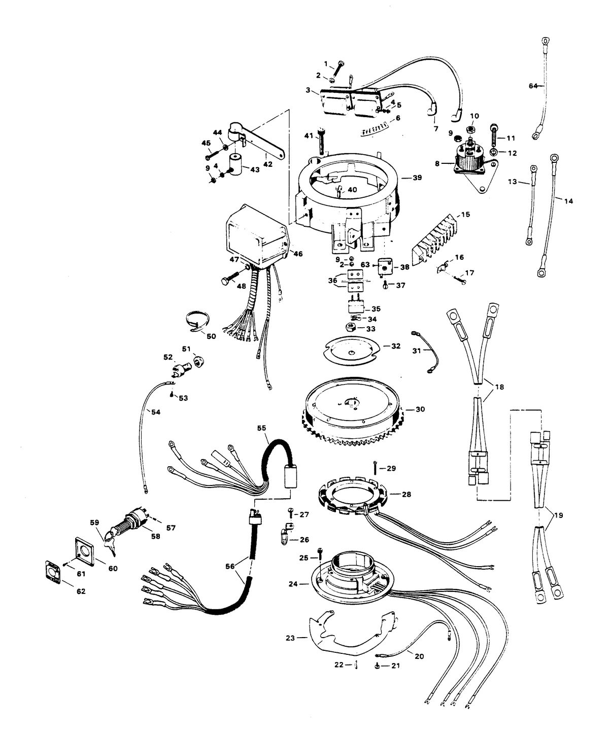 CHRYSLER 9.9 HP SAILOR ELECTRICAL COMPONENTS