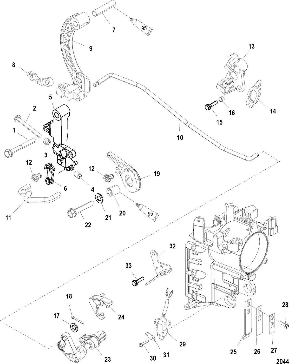 MERCURY 25 (4- STROKE) Linkage