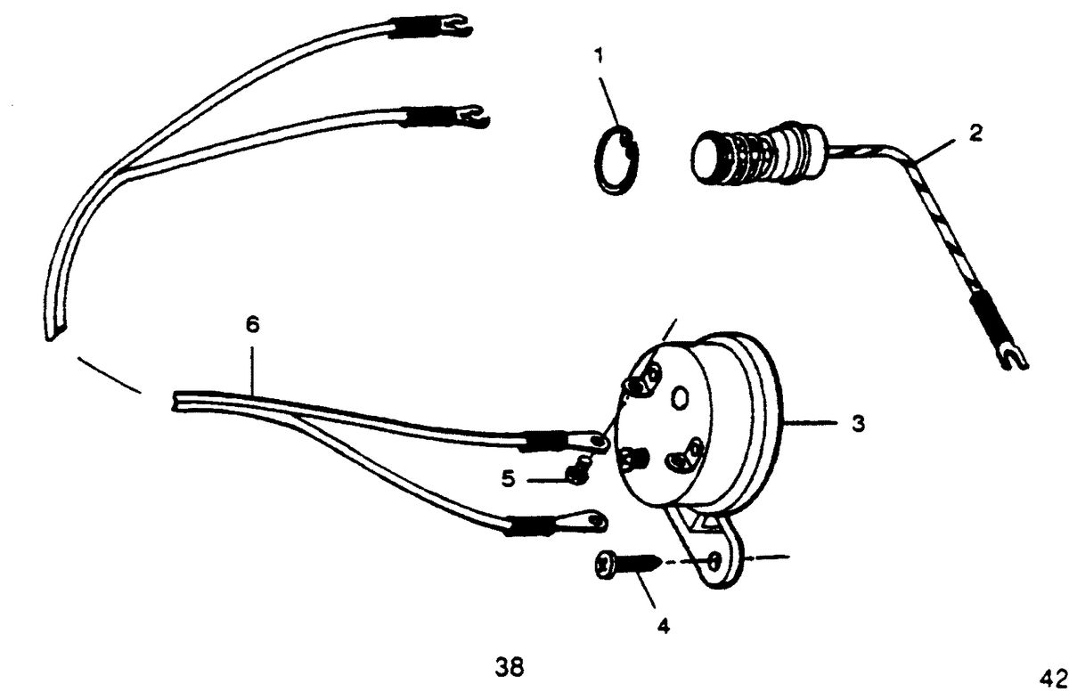FORCE FORCE 1989 50 H.P. "B" MODELS OVERHEAT BUZZER