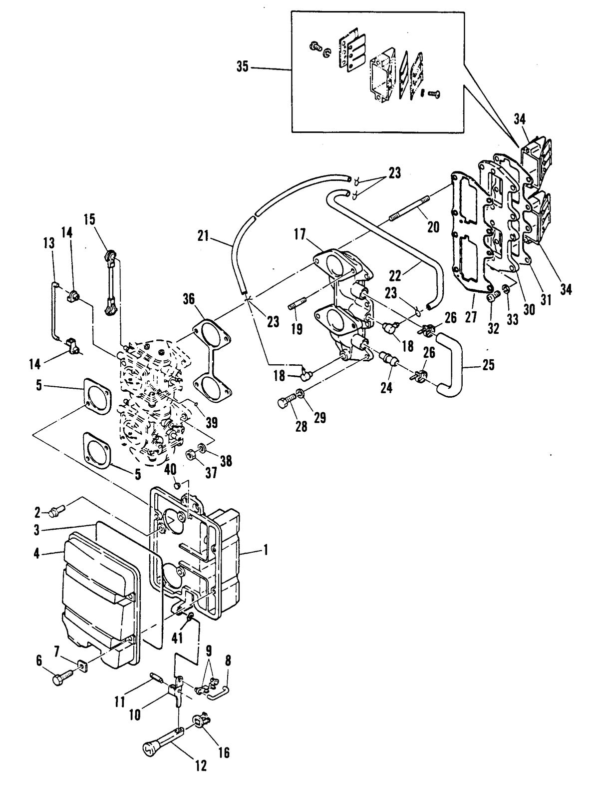MARINER 40 H.P. INTAKE MANIFOLD