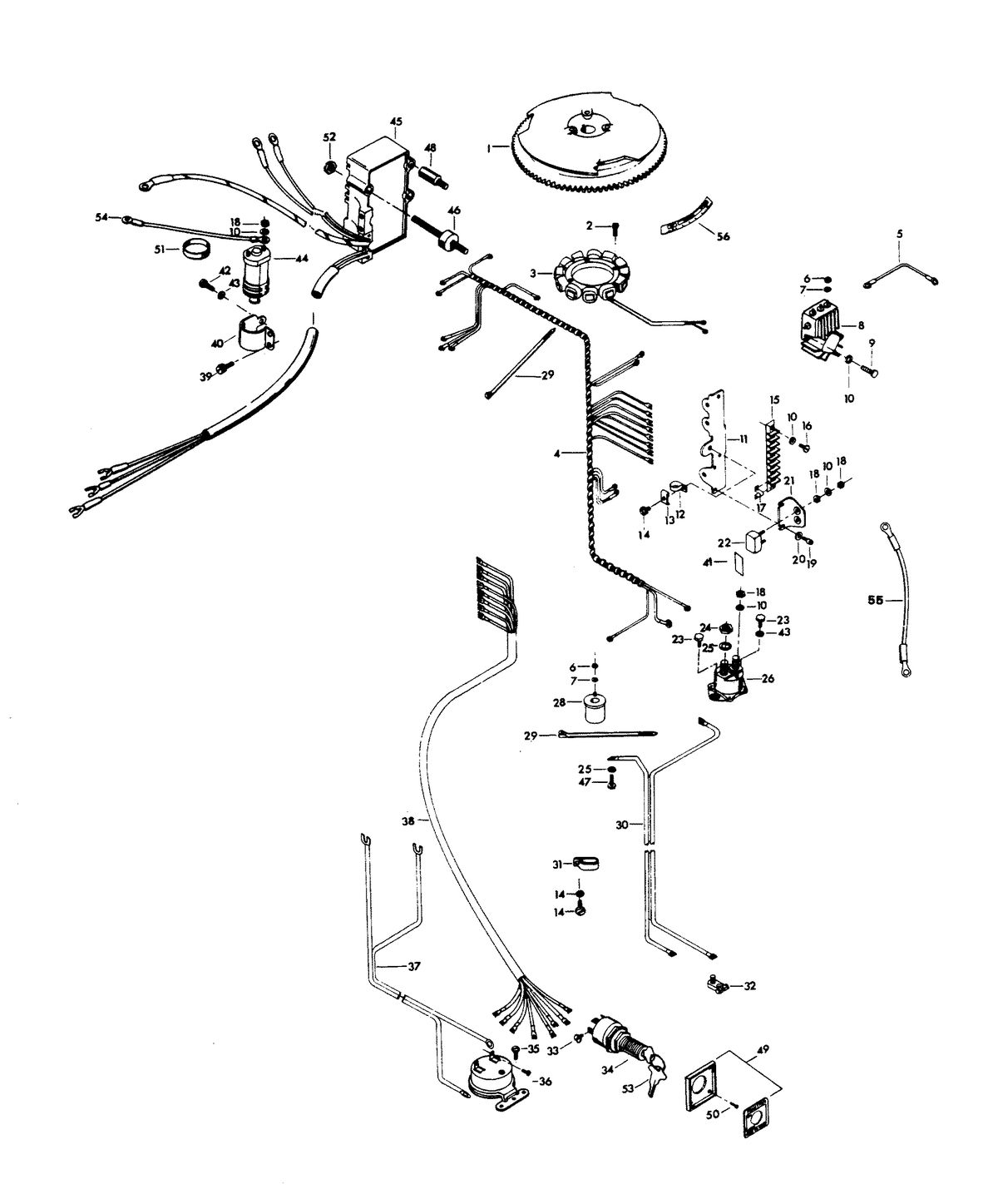 CHRYSLER 100 H.P. ELECTRICAL COMPONENTS