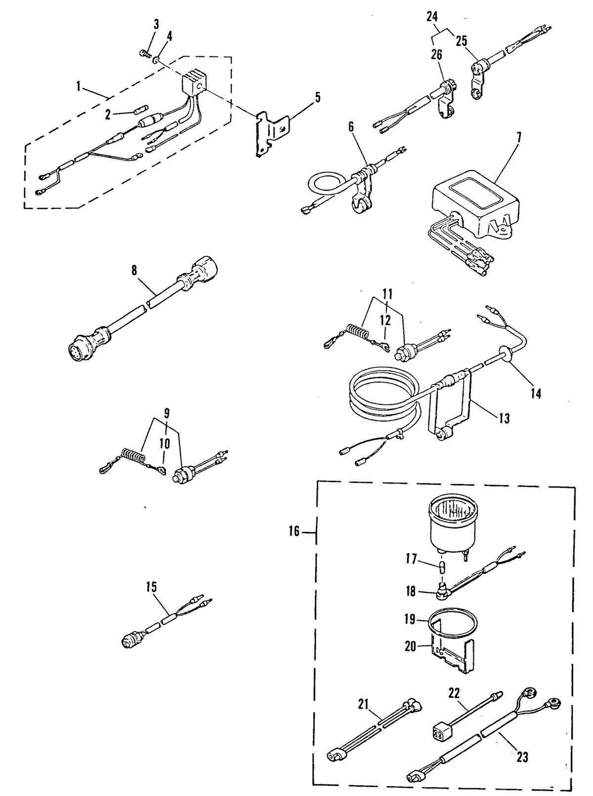 MARINER 25 HP K OPTIONAL PARTS