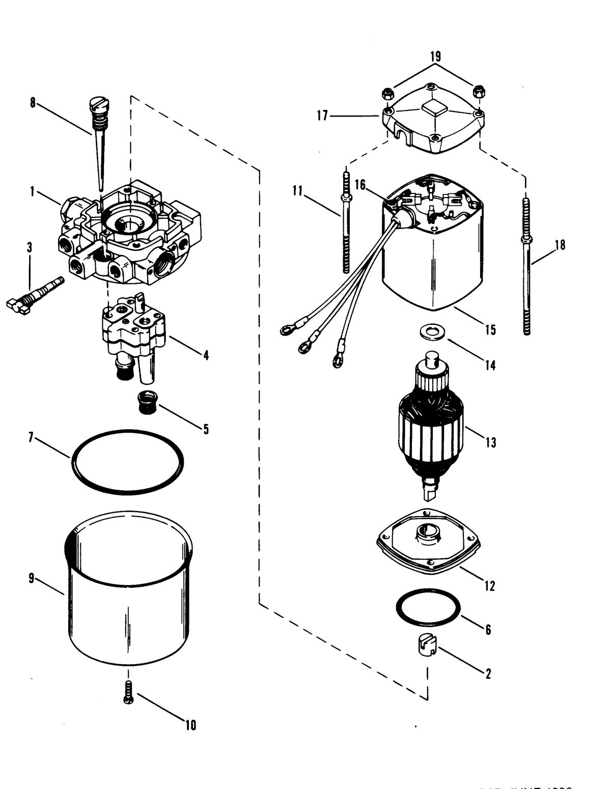 RACE OUTBOARD MOD-VP HYDRAULIC PUMP ASSEMBLY