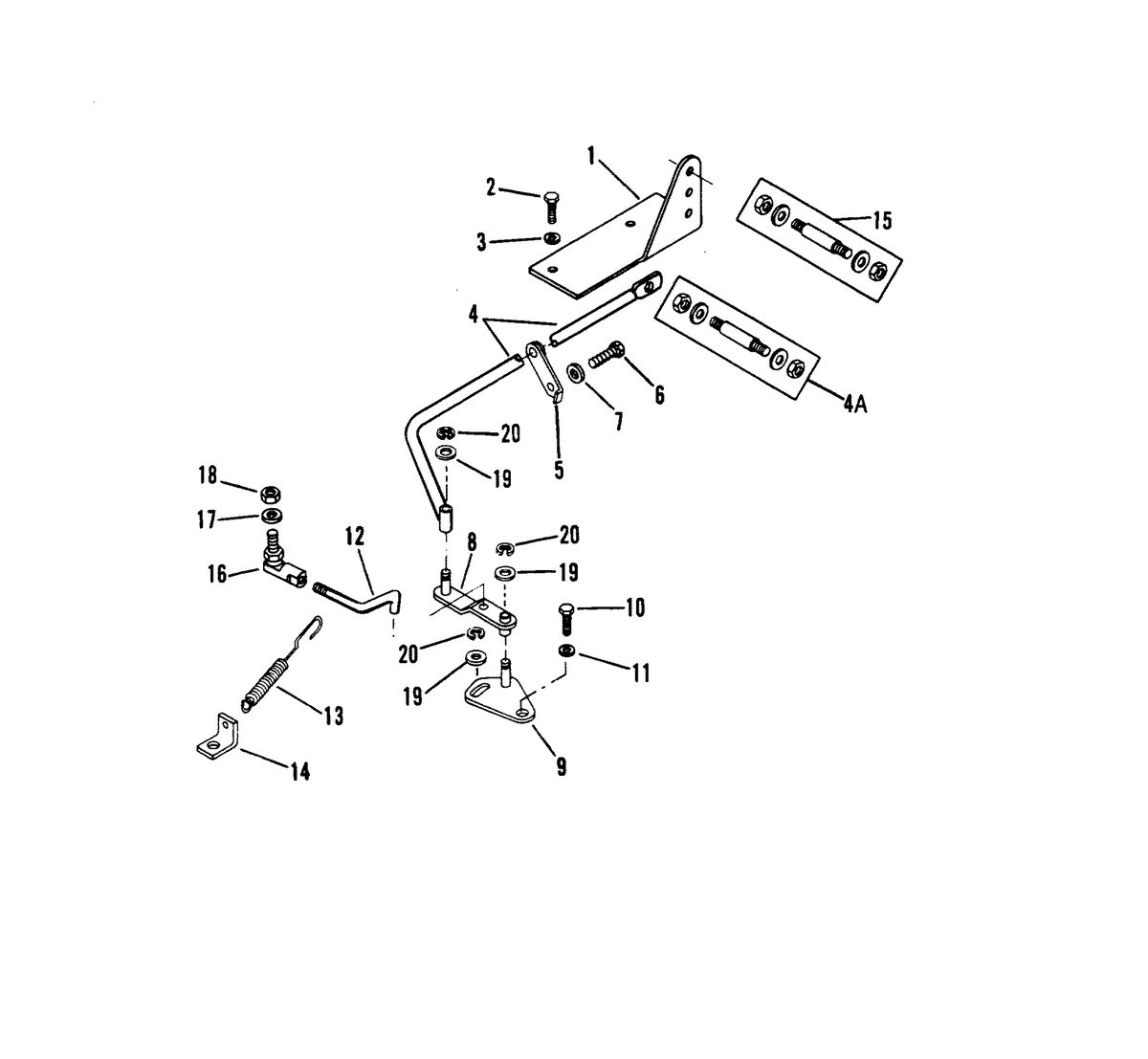MERCRUISER D7.3L/270 DIESEL ENGINE (STERN DRIVE/INBOARD) THROTTLE LINKAGE (INBOARD)
