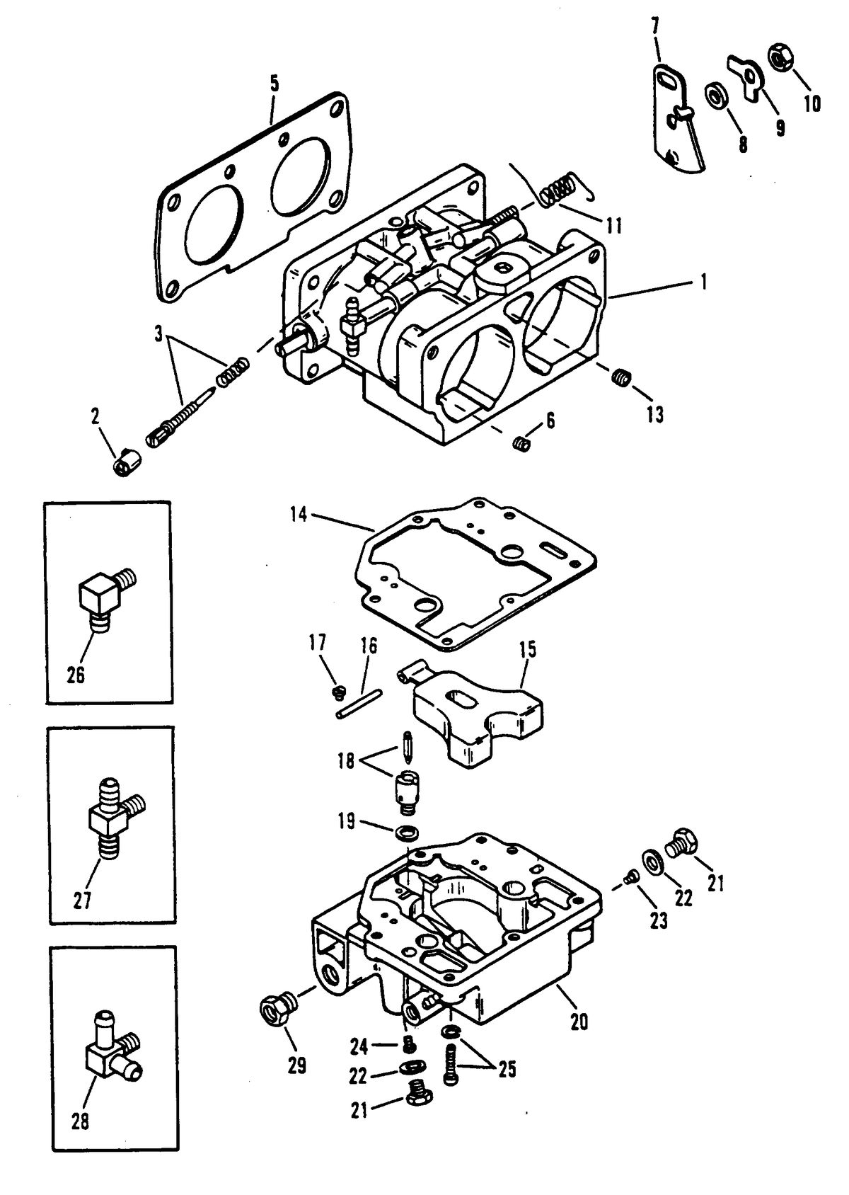 RACE OUTBOARD 2.5L (CARB) CARBURETOR ASSEMBLY