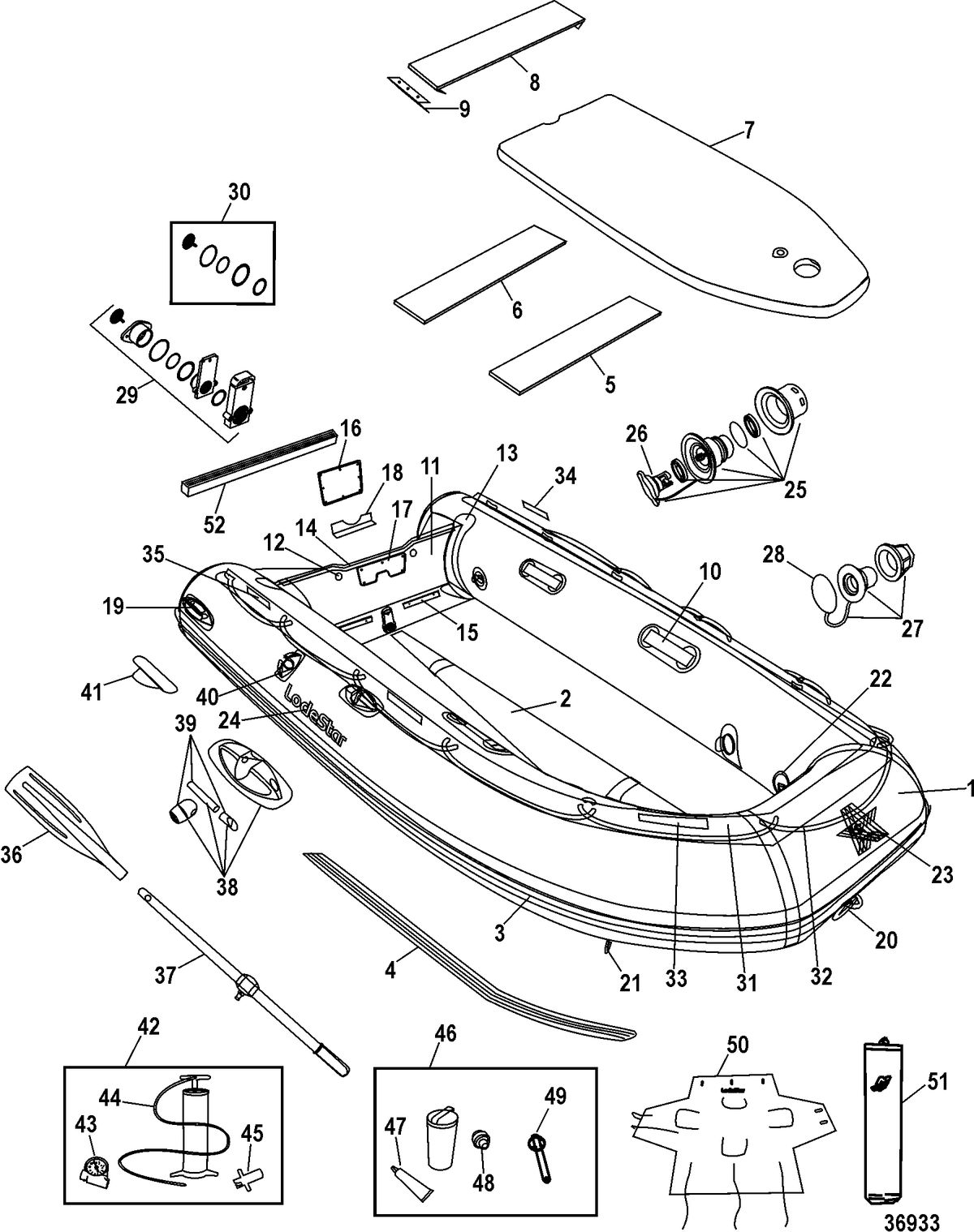 INFLATABLES LODESTAR NSA Models(230 / 260 / 300 / 340)