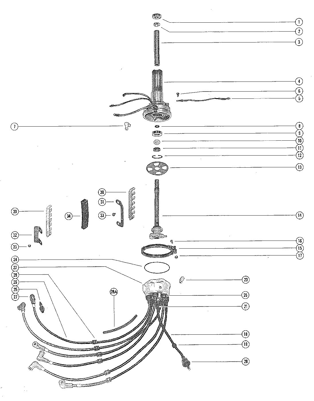 MERCURY MERC 90 DISTRIBUTOR HOUSING AND ROTOR