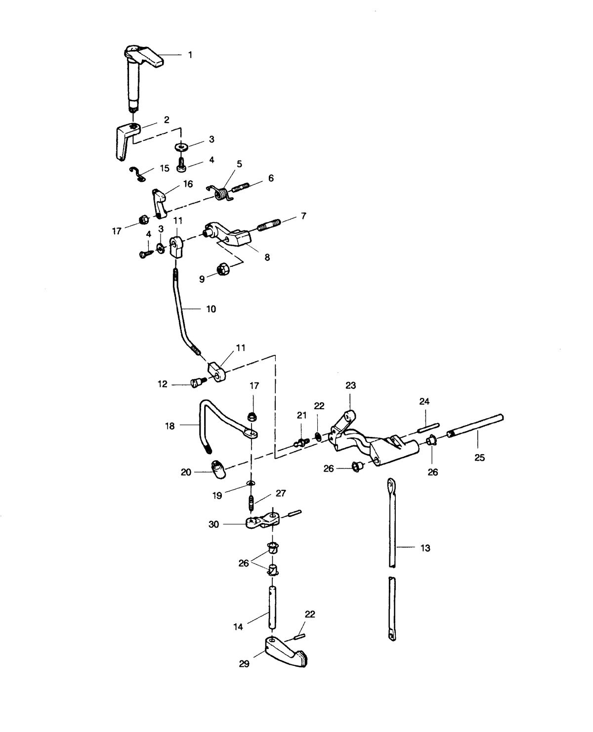 SEARS SEARS 7.5 H.P. SHIFT LINKAGE