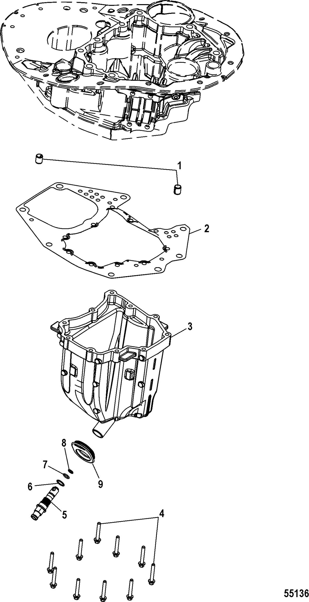MERCURY/MARINER 75-115 4-STROKE Oil Sump