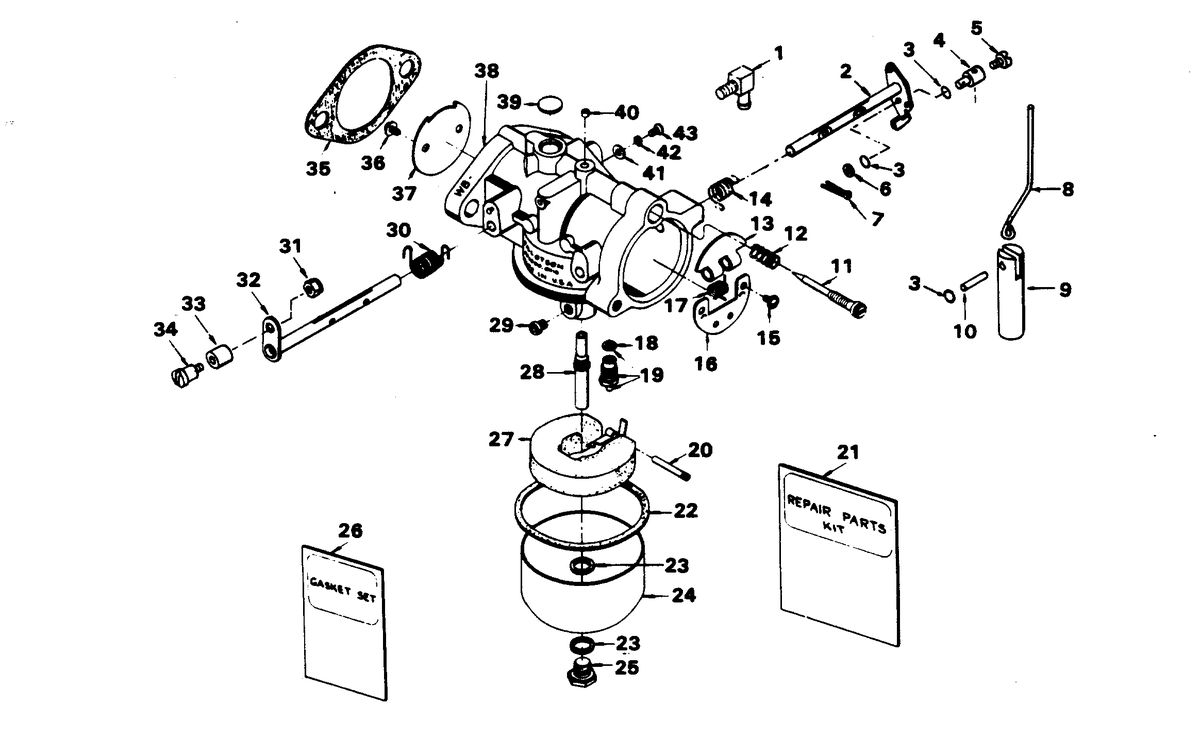 CHRYSLER 45 H.P. CARBURETOR