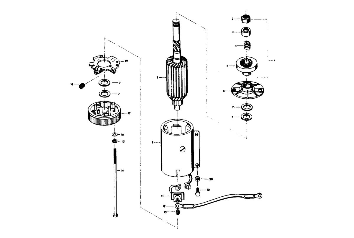CHRYSLER 55 H.P. STARTER