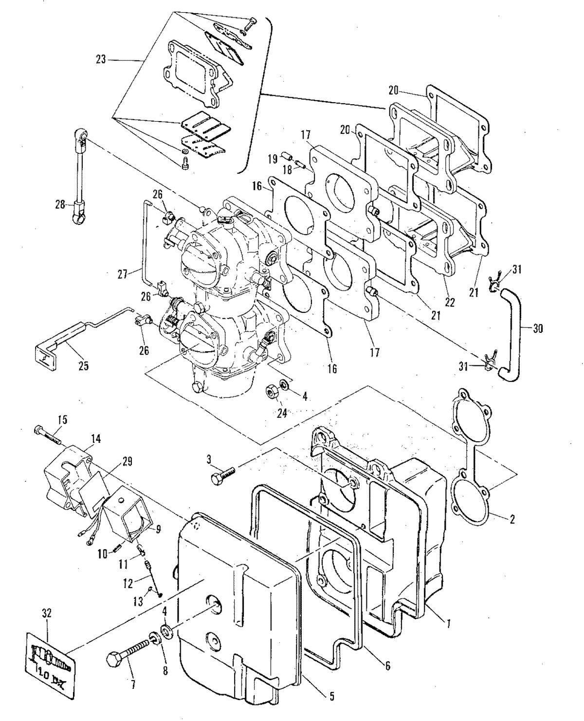 MARINER MARINER 60 INTAKE MANIFOLD