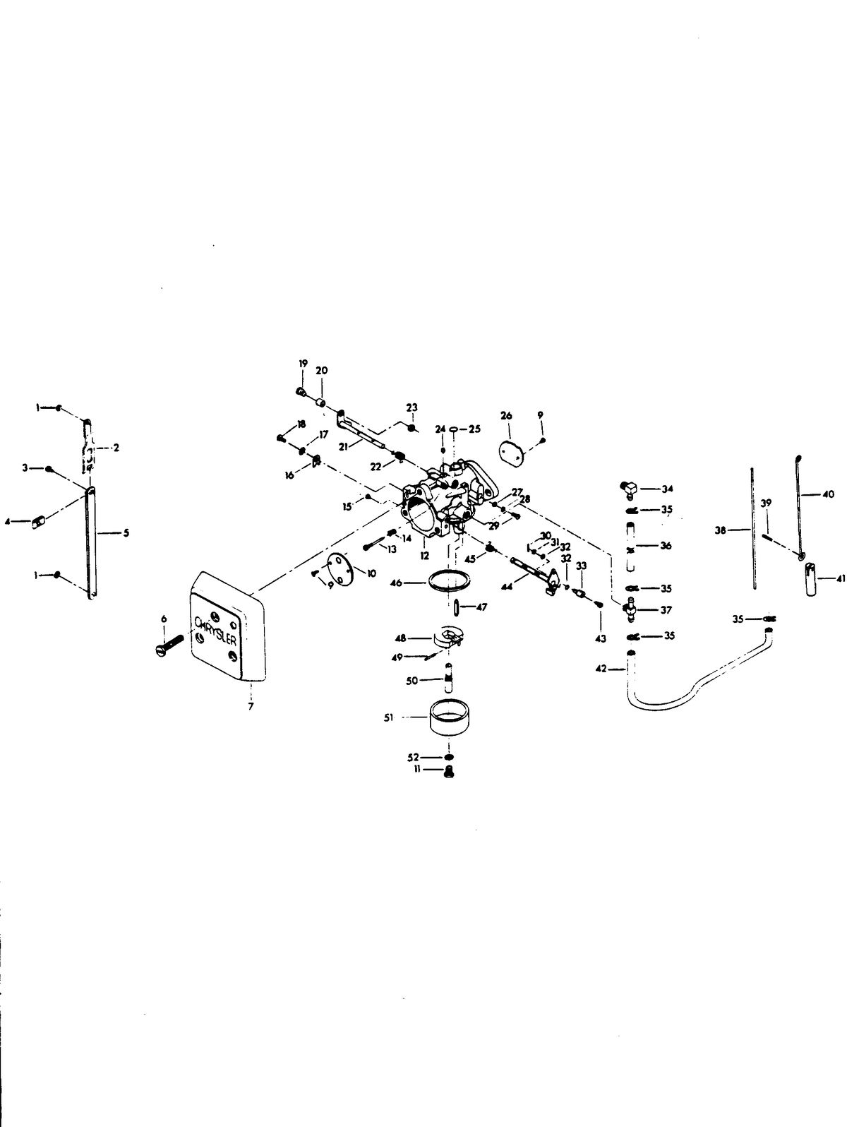 CHRYSLER 140 H.P. CHARGER CARBURETOR