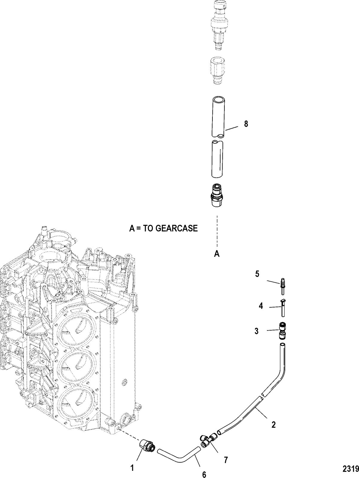 MERCURY/MARINER 200/225/250 (3.0L) SEAPRO/MARATHON EFI Speedometer/Block Pressure System