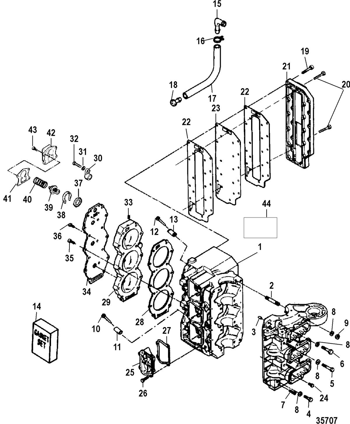 FORCE FORCE 75/90 Cylinder Block