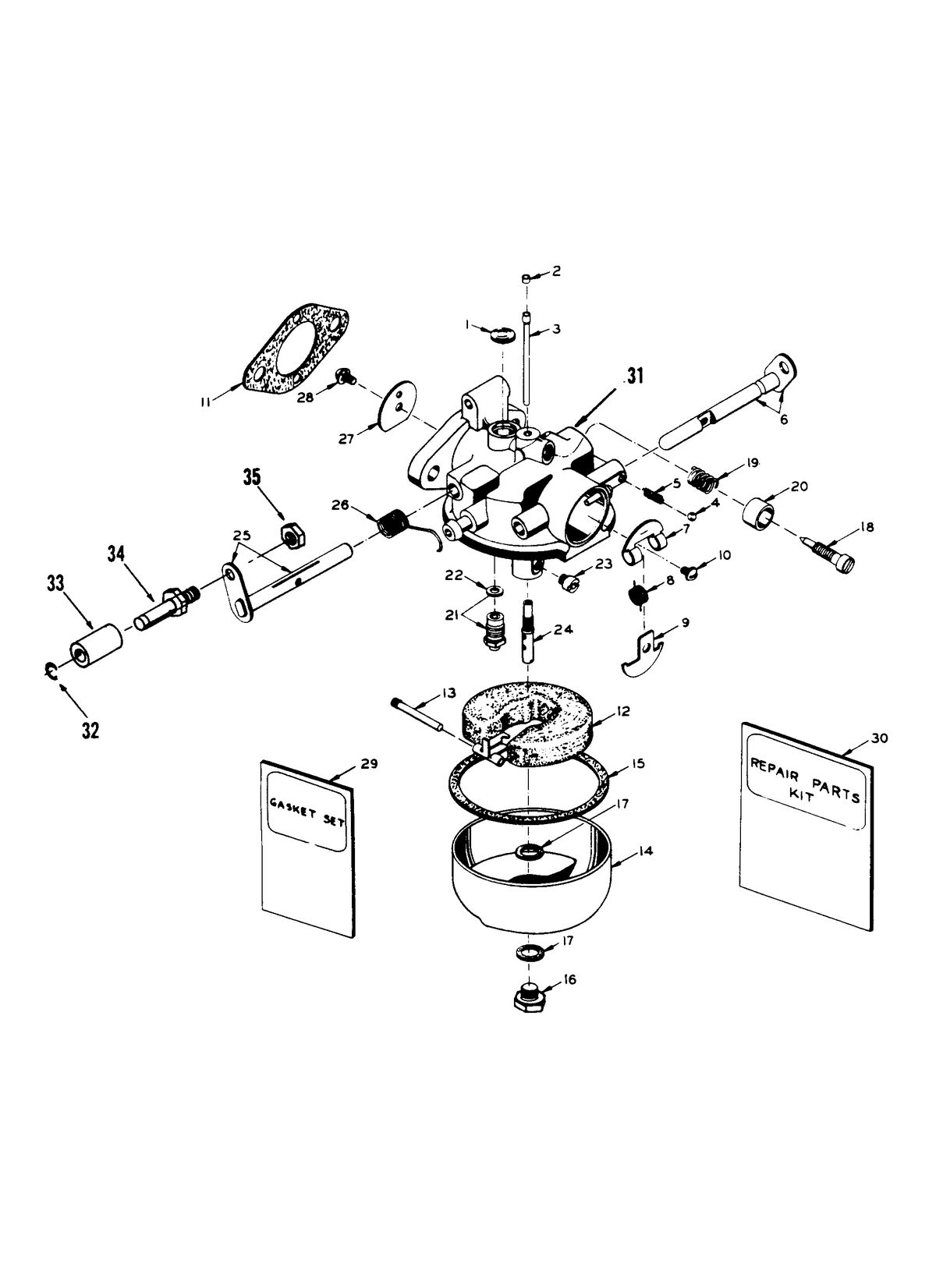 CHRYSLER 3.6 H.P. CARBURETOR