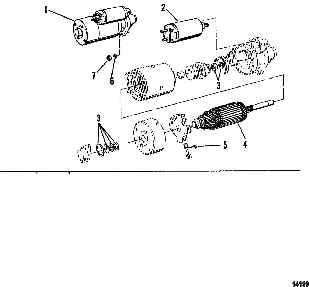 MERCRUISER CUMMINS/MERCRUISER DIESEL 3.0L/150 3.6L/180 Starter Motor