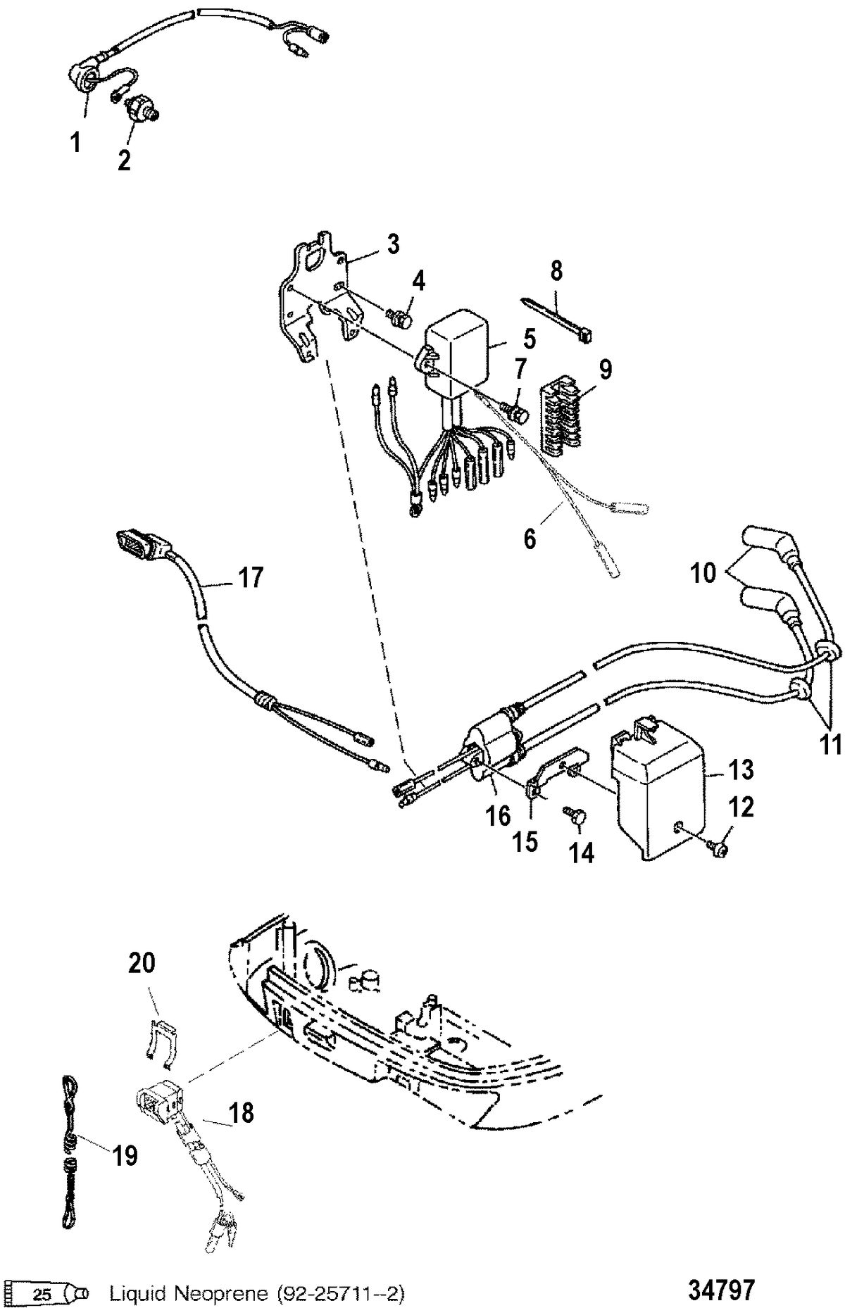 MERCURY/MARINER 8 BODENSEE 4-STROKE Electrical Components