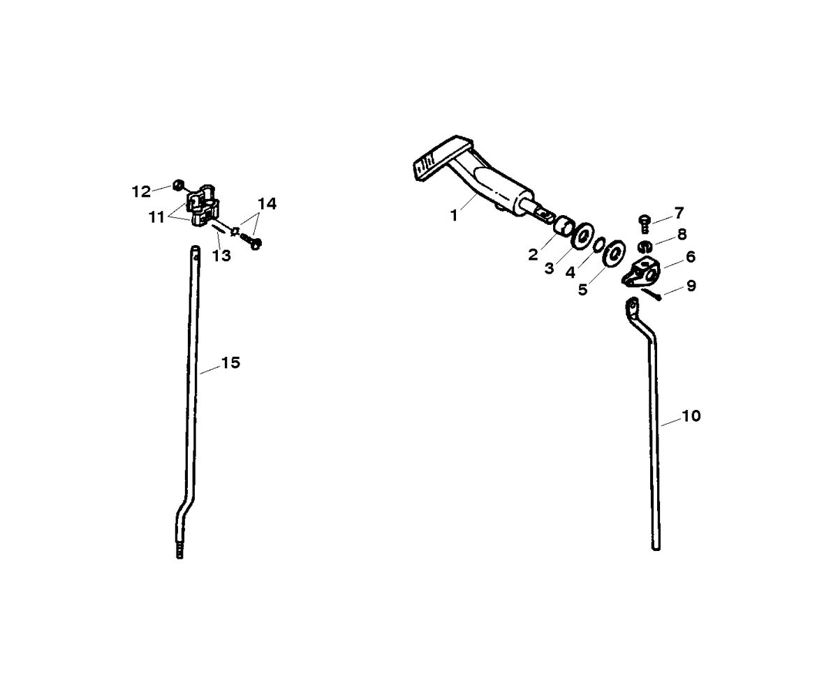 FORCE 5 H.P. SHIFT LINKAGE