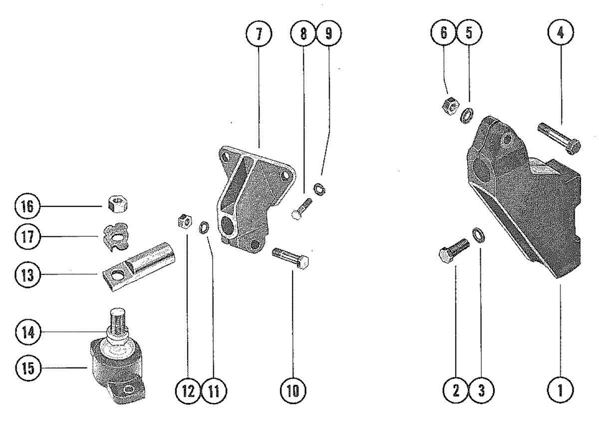 MERCRUISER 255 ENGINE TRANSMISSION AND ENGINE MOUNTING (INBOARD)