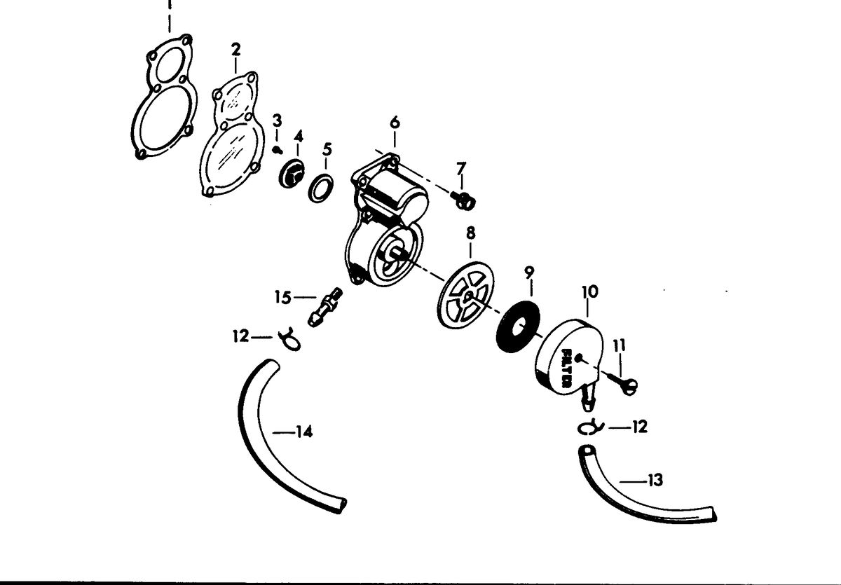 CHRYSLER 25 H.P. FUEL PUMP