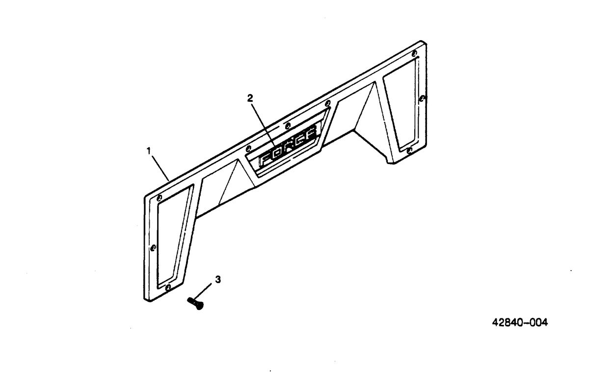 FORCE FORCE 1989 85 H.P. L-DRIVE TRANSOM SHIELD