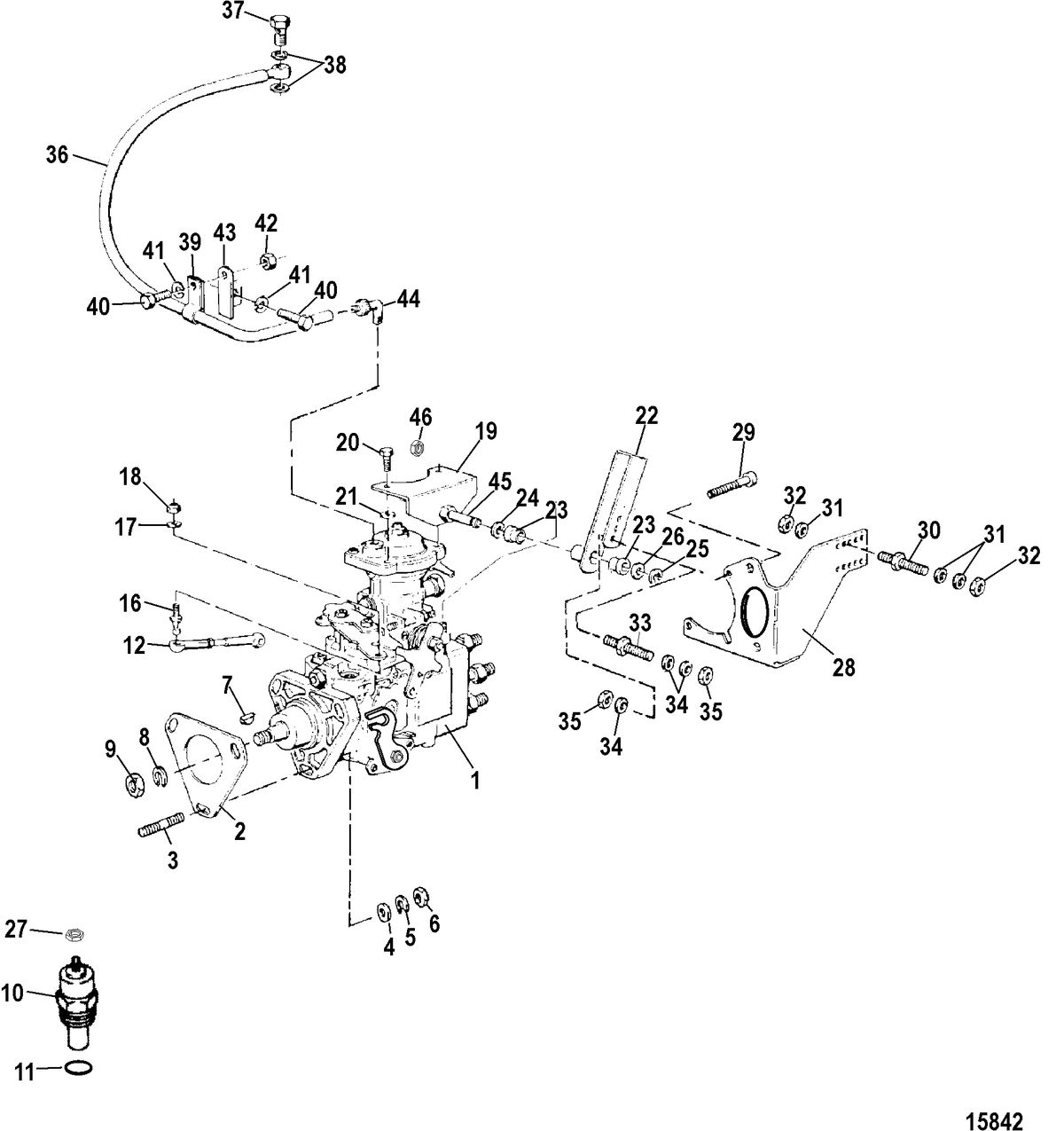 MERCRUISER CUMMINS/MERCRUISER DIESEL 4.2L 200/230 Injection Pump