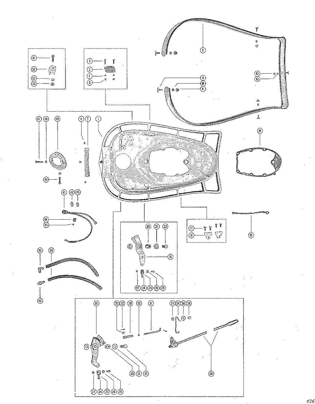 MERCURY MERC 400 BOTTOM COWL ASSEMBLY
